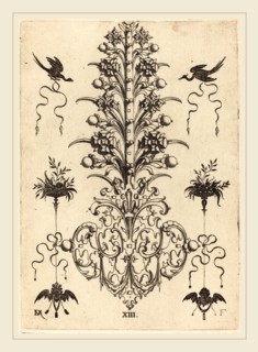 Daniel Mignot (German, active 1593-1596), Hyacinth-Shaped Brooch with Birds at Top and Devil's- and
