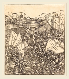 Hans Springinklee (German, active 1512-1522), The War at Hainault, woodcut