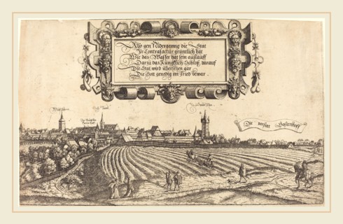 Hans Sebald Lautensack (German, 1524-1561-1566), View of Nuremberg from the West [right section],