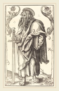 Lucas Cranach the Elder (German, 1472-1553), Saint Paul, woodcut