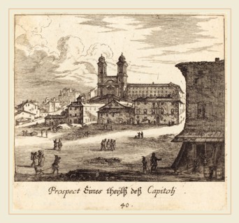Melchior KÃ¼sel after Johann Wilhelm Baur (German, 1626-1683), City View, 1681, etching