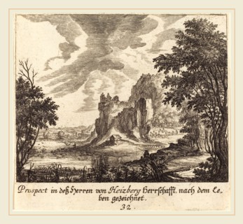 Melchior KÃ¼sel after Johann Wilhelm Baur (German, 1626-1683), Mountain View, 1681, etching