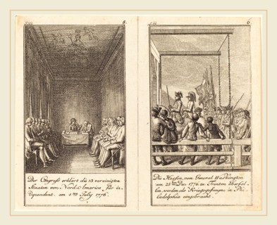 Daniel Nikolaus Chodowiecki (German, 1726-1801), The History of the United States, 1783-1784,