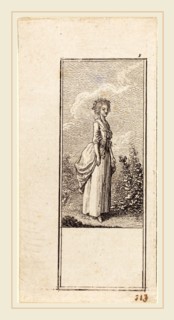 Daniel Nikolaus Chodowiecki (German, 1726-1801), Girl with a Crown of Flowers, 1784, etching