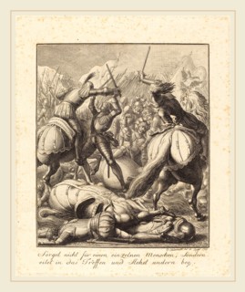 Daniel Nikolaus Chodowiecki (German, 1726-1801), Rudolph of Hapsburg, 1783, etching