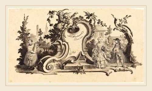 Johann Esaias Nilson (German, 1721-1788), Cartouches Modernes orné avec des [diferentes Figures]
