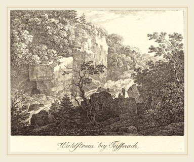 Max Joseph Wagenbauer (German, 1774-1829), Waldstrom bey Teissnach, c. 1810, lithograph on wove