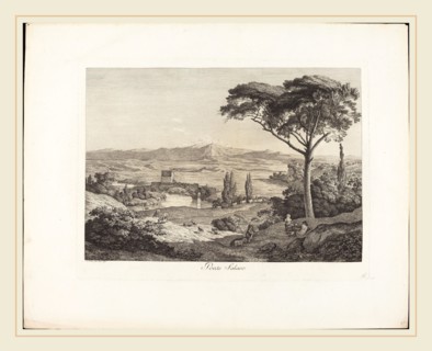 Jacob Wilhelm Mechau (German, 1745-1808), Il ponte Salaro, 1793, etching on laid paper