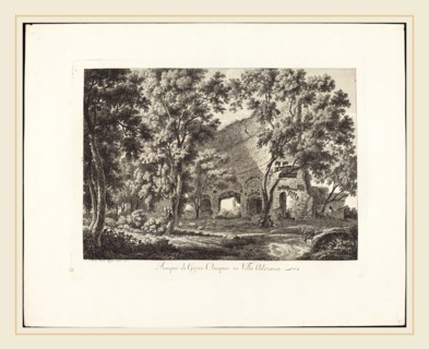 Albert Christoph Dies (Austrian, 1755-1822), Tempio di Giove Olimpico in Villa Adriana, 1795,