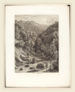 Johann Christian Reinhart (German, 1761-1847), A Subiaco, 1793, etching on laid paper
