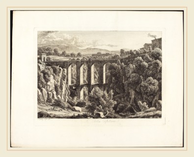Johann Christian Reinhart (German, 1761-1847), A CivitÃ  Castellana, 1794, etching on laid paper