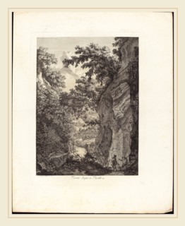 Albert Christoph Dies (Austrian, 1755-1822), Ponte Lupo a Tivoli, 1792, etching on laid paper