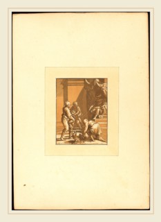Katharina Prestel after Abraham Bloemaert (German, 1747-1794), Roman Sacrifice, 1780, chiaroscuro