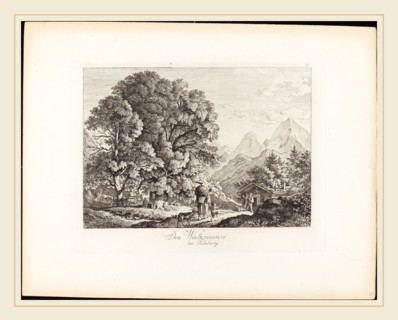 Ludwig Richter (German, 1803-1884), Der Watzmann bei Salzburg (The Watzmann near Salzburg), 1830,