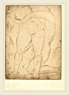 Wilhelm Lehmbruck, Passion II (Leidenschaft II), German, 1881-1919, 1914, drypoint