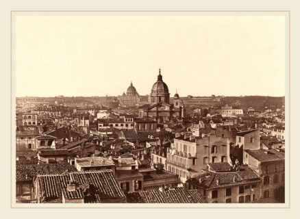 James Anderson (British, 1813-1877), View of Rome, c. 1855, salted paper print from collodion