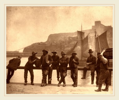 Frank Meadow Sutcliffe, Whitby Fishermen, British, 1853-1941, c. 1885, carbon print
