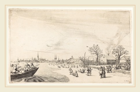 Conrad Meyer (Swiss, 1618-1689), Winter, 1649, etching and engraving on laid paper