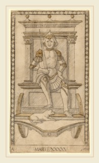 Master of the E-Series Tarocchi (Italian, active c. 1465), Marte (Mars), c. 1465, engraving with