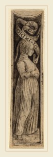 Attributed to Francesco Francia (Italian, c. 1447-1517), Hope, c. 1470-1480, niello print