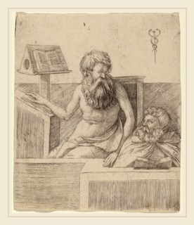 Jacopo de' Barbari (Italian, c. 1460-1470-1516 or before), Two Philosophers, c. 1509, engraving