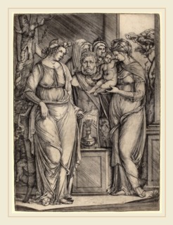 Jacopo de' Barbari (Italian, c. 1460-1470-1516 or before), Large Sacrifice to Priapus, c.