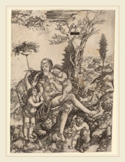 Christofano Robetta (Italian, 1462-1535 or after), Allegory of Mother Earth, engraving