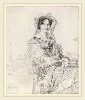 Jean-Auguste-Dominique Ingres (French, 1780-1867), Mrs. Charles Badham, 1816, graphite on wove