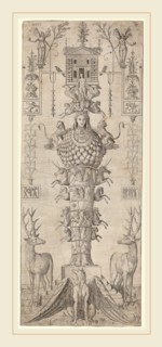 Master AP (Italian, active mid 16th century), A Grotesque with Diana of Ephesus and Diverse