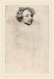 Sir Anthony van Dyck (Flemish, 1599-1641), Self-Portrait, probably 1626-1641, etching