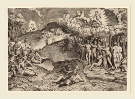 Giulio Bonasone (Italian, c. 1498-c. 1580), The Triumph of Love, 1545, engraving