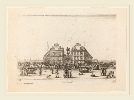 Stefano Della Bella (Italian, 1610-1664), Place Dauphine, 1642, etching