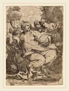 Italian 17th Century, Magdalen, etching