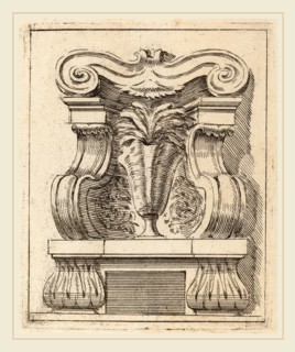 Carlo Antonio Buffagnotti (Italian, c. 1660-after 1710), Architectural Motif with a Vase, c. 1690,
