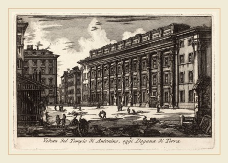 Laura Piranesi after Giovanni Battista Piranesi (Italian, c. 1755-1785), The Hadrianeum, etching