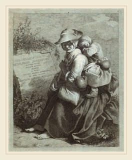 Francesco Londonio (Italian, 1723-1783), Seated Peasant Woman with Sleeping Child, 1758-1759,