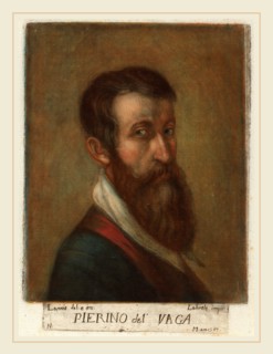 Carlo Lasinio (Italian, 1759-1838), Pierino del Vaga, color mezzotint