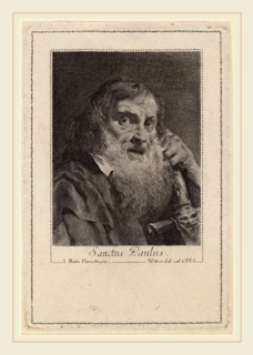 Marco Alvise Pitteri after Giovanni Battista Piazzetta (Italian, 1702-1786), Sanctus Paulus,