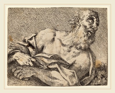 Pietro Rotari after Antonio Balestra (Italian, 1707-1762), Saint Jerome, 1725, engraving and