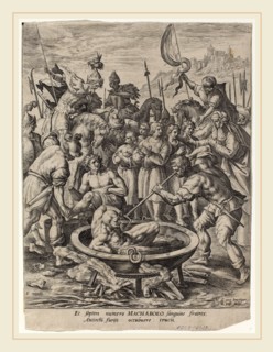 Crispijn van de Passe I after Maarten de Vos, History of the Maccabees, Dutch, c. 1565-1637,