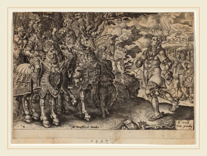 Dirck Volckertz Coornhert, Surrender of Duke of Saxony, "Victories of Charles V", Netherlandish,