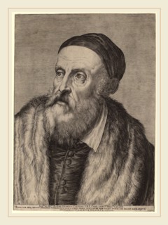Agostino Carracci after Titian (Italian, 1557-1602), Titian, 1587, engraving