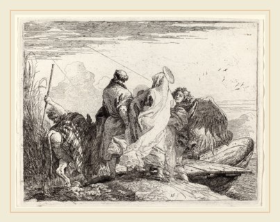 Giovanni Domenico Tiepolo (Italian, 1727-1804), The Holy Family Preparing to Embark, published