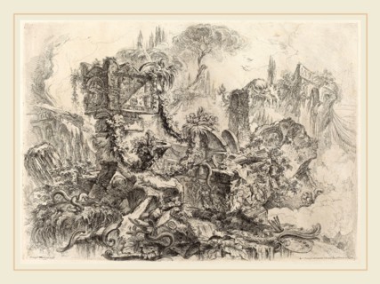 Giovanni Battista Piranesi (Italian, 1720-1778), The Tomb of Nero, published 1750-1759, etching,