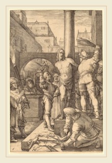 Hendrik Goltzius (Dutch, 1558-1617), Flagellation of Christ, 1597, engraving