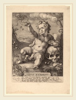 Hendrik Goltzius (Dutch, 1558-1617), Quis Evadet, 1594, engraving on laid paper