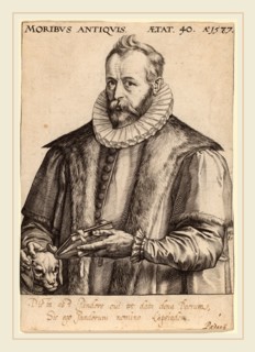 Hendrik Goltzius (Dutch, 1558-1617), Justus Lipsius, 1587, engraving on laid paper