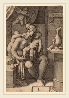 Lucas van Leyden (Netherlandish, 1489-1494-1533), Caritas (Charity), 1530, engraving