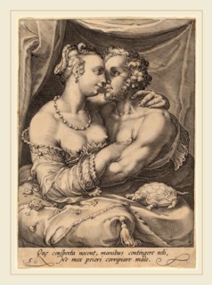 Jan Pietersz Saenredam after Hendrik Goltzius (Dutch, 1565-1607), Touch, engraving