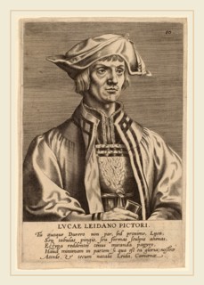 Hieronymus Wierix (Flemish, c. 1553-1619), Lucas van Leyden, engraving on laid paper